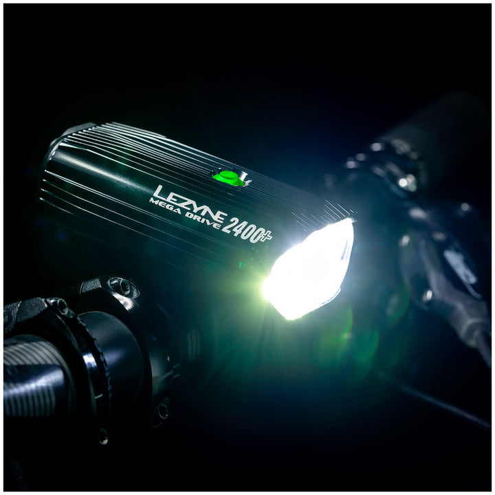 Lezyne Mega Drive 2400+ Front Bike Light Black