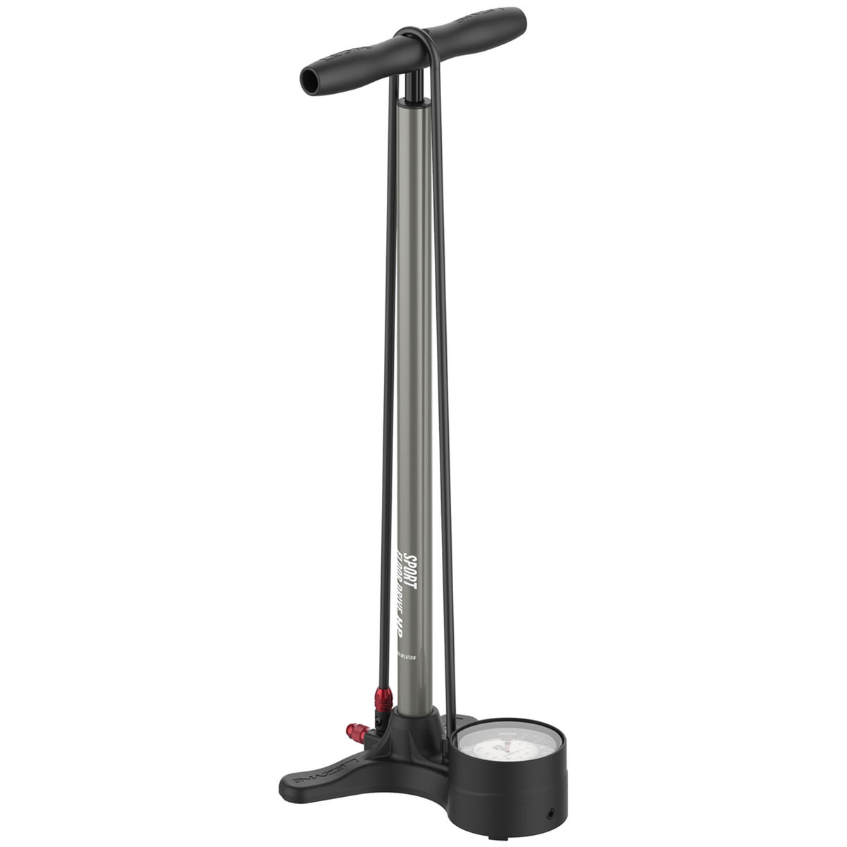 Lezyne Sport Floor Drive 3.5 DV Floor Pump Flat Grey