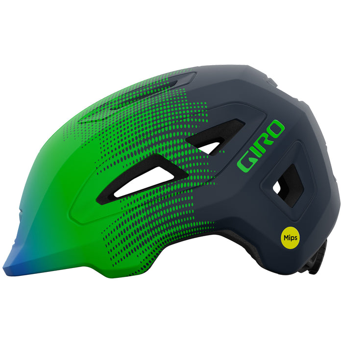 Giro Scamp MIPS II Bike Helmet - Kids' Matte Blue/Green Towers