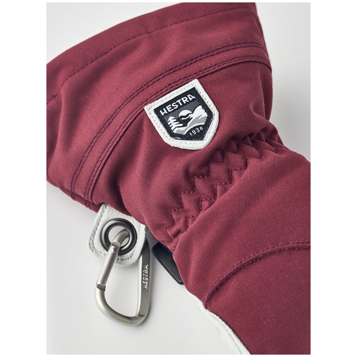 Hestra Heli Gloves - Women's Bordeaux/Off White