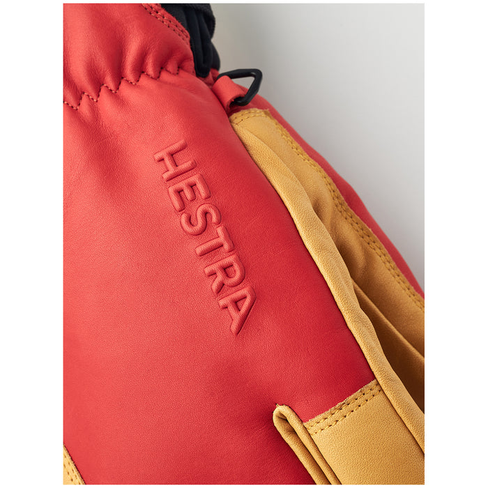 Hestra Topo 3-Finger Gloves Flame Red/Tan