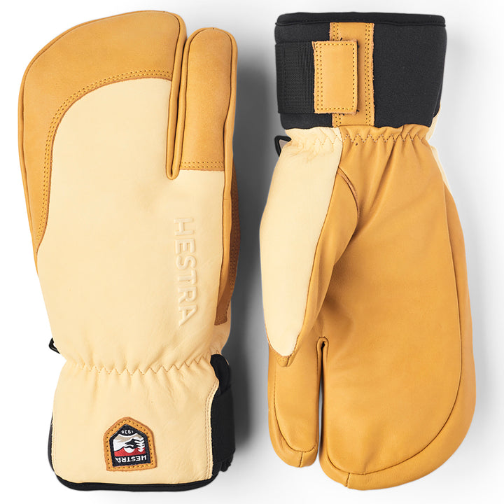 Hestra Topo 3-Finger Gloves Natural Brown/Tan