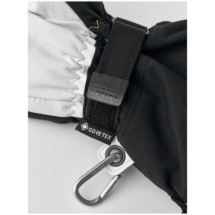 Hestra Army Leather GORE-TEX 3-Finger Gloves Black/Natural Grey