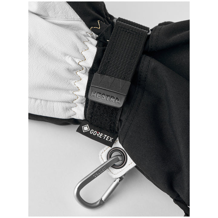Hestra Army Leather GORE-TEX 3-Finger Gloves Black/Natural Grey
