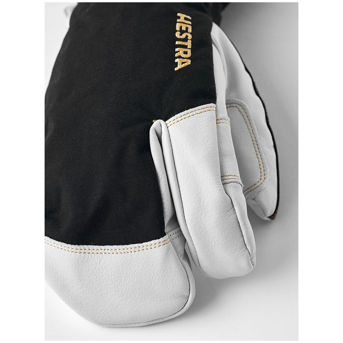 Hestra Army Leather GORE-TEX 3-Finger Gloves Black/Natural Grey