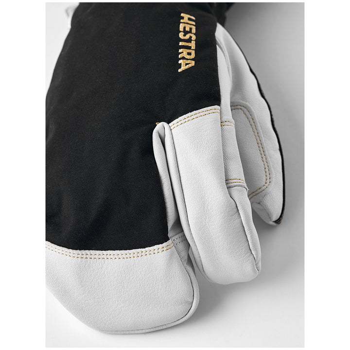 Hestra Army Leather GORE-TEX 3-Finger Gloves Black/Natural Grey