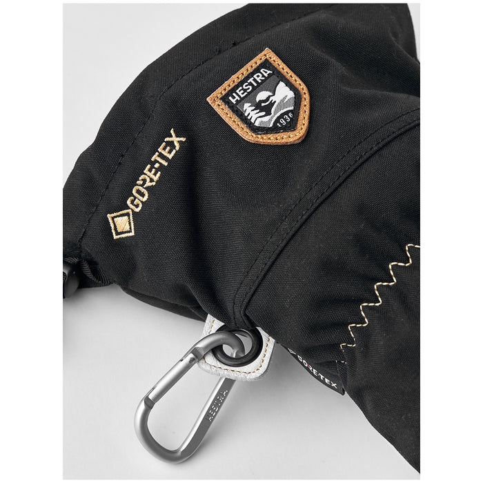 Hestra Army Leather GORE-TEX 3-Finger Gloves Black/Natural Grey