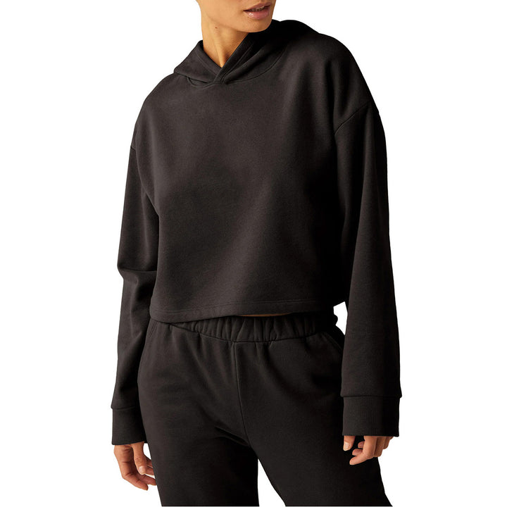 Beyond Yoga Happiness Cropped Hoodie - Women's Black