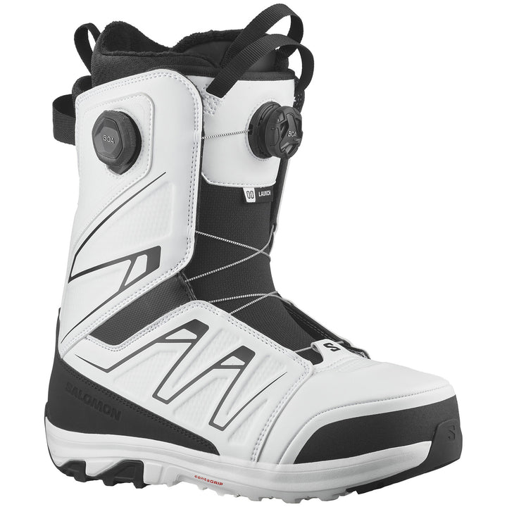 Salomon Launch Boa SJ Boa Snowboard Boots Black/White/Black