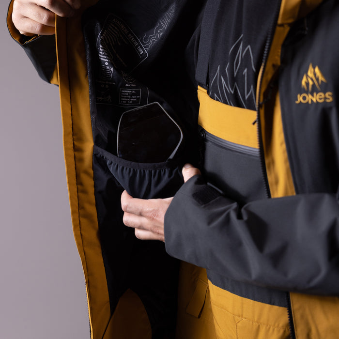 Jones Mountain Surf Recycled Shell Jacket - Men's Sierra Brown