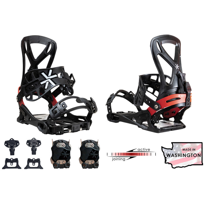 Karakoram Grizzly + Split Interface Splitboard Bindings