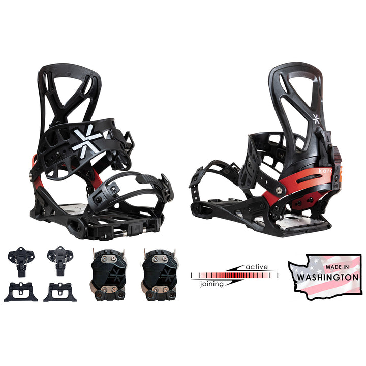 Karakoram Grizzly + Split Interface Splitboard Bindings