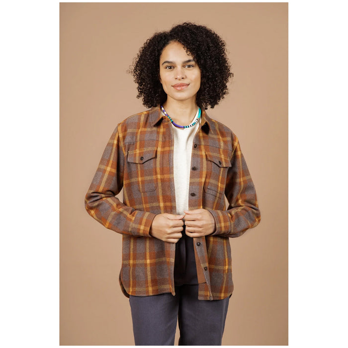 Bridge & Burn Harlow Shirt Jacket - Women's Sunrise Plaid