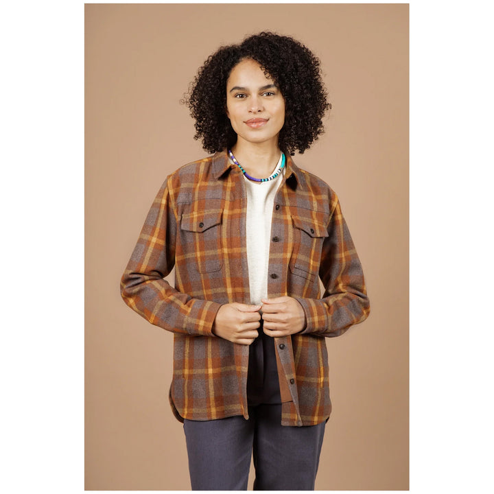 Bridge & Burn Harlow Shirt Jacket - Women's Sunrise Plaid