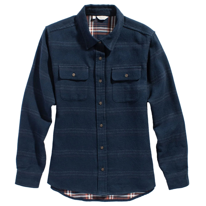 Bridge & Burn Lenon Shirt - Women's Navy Blanket Stripe