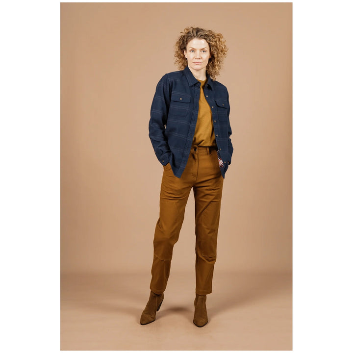 Bridge & Burn Lenon Shirt - Women's Navy Blanket Stripe