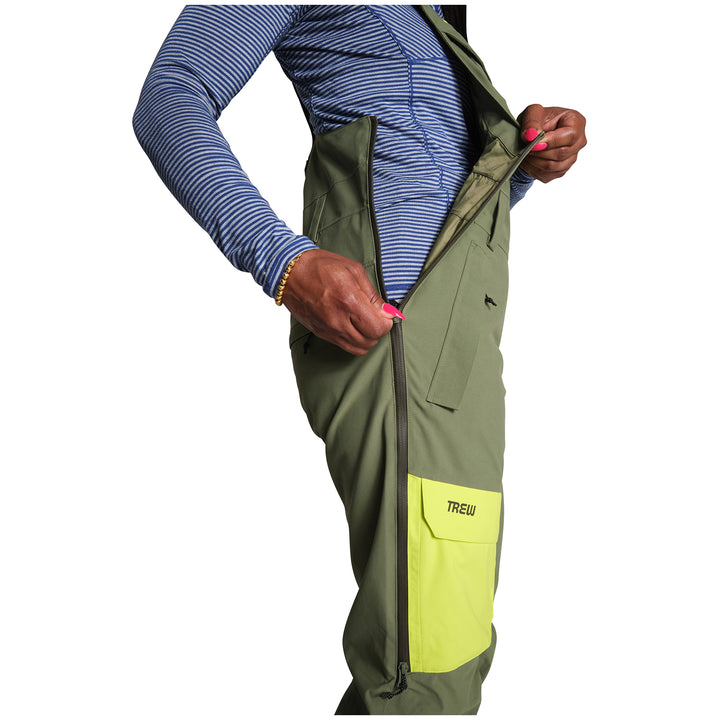 Trew Gear Astoria Bibs - Women's Olive