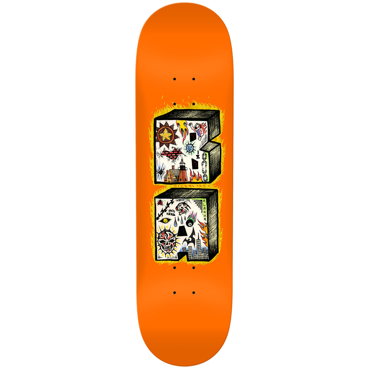 Anti Hero B.A Stacked 8.75 Skateboard Deck