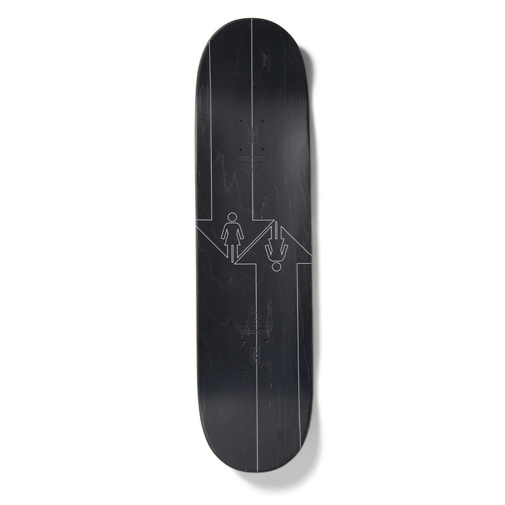 Girl McCrank Dual-Directional Black 8.5 Skateboard Deck