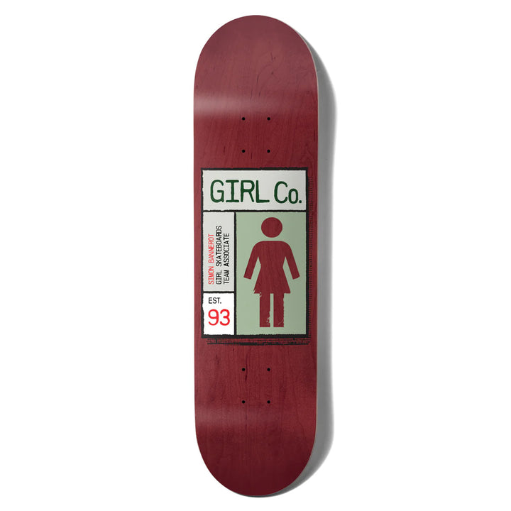 Girl Bannerot Gridbox 8.25 Skateboard Deck