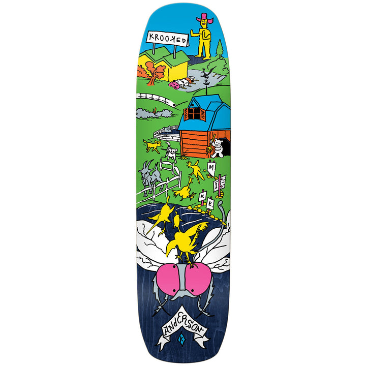 Krooked Manderson The Yard 8.5 Skateboard Deck