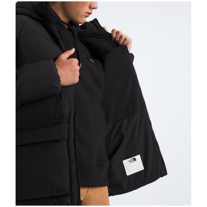 The North Face Teen North Down Fleece-Lined Short Parka - Kids' TNF Black