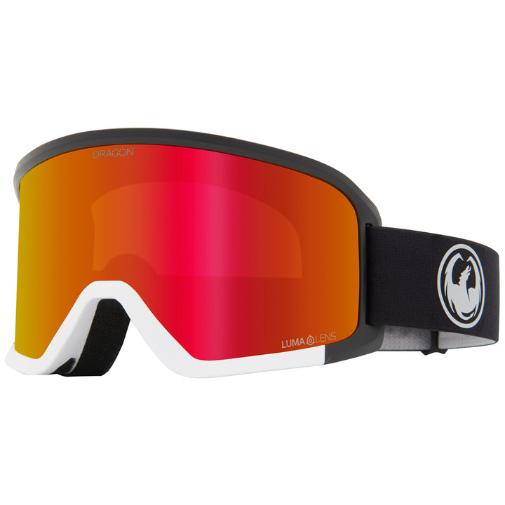 Dragon DX3 Plus OTG Low Bridge Fit Goggles Nouveau Black/LumaLens Red Ion+LumaLens Dark Smoke