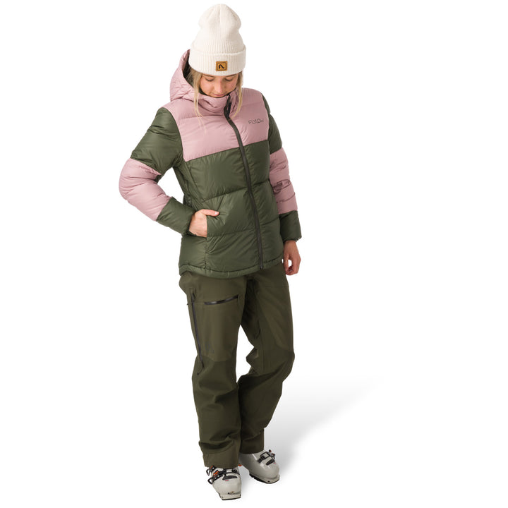 Flylow Betty Down Jacket - Women's Evergreen/Dusty Iris