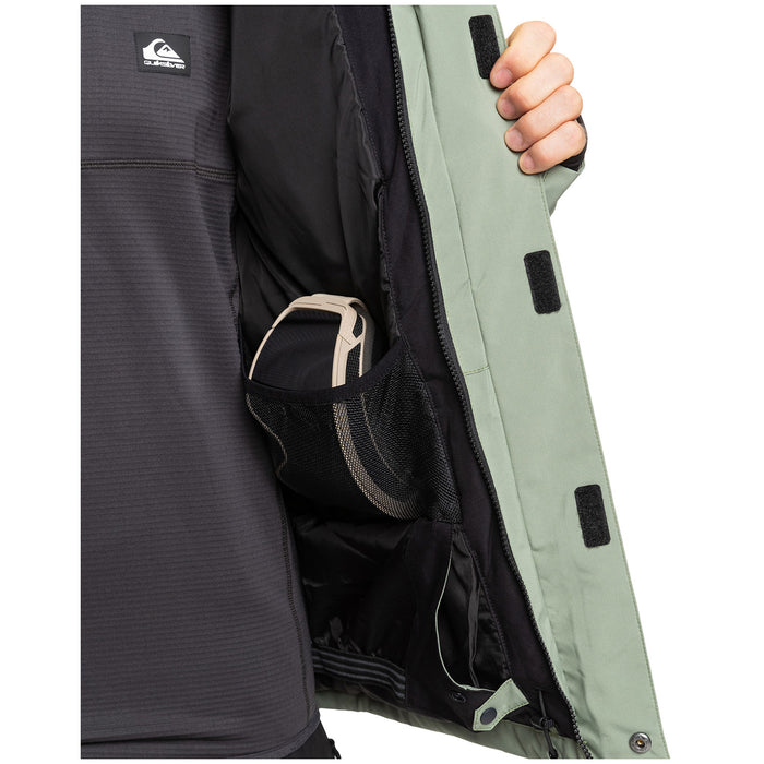 Quiksilver Mission Solid Jacket - Men's Sea Spray
