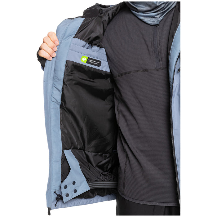 Quiksilver Mission Block Jacket - Men's Flint Stone