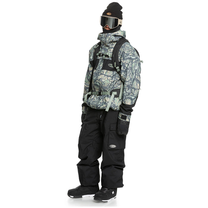 Quiksilver High Altitude 20k Jacket - Men's Woodland Abstract Sea Spray