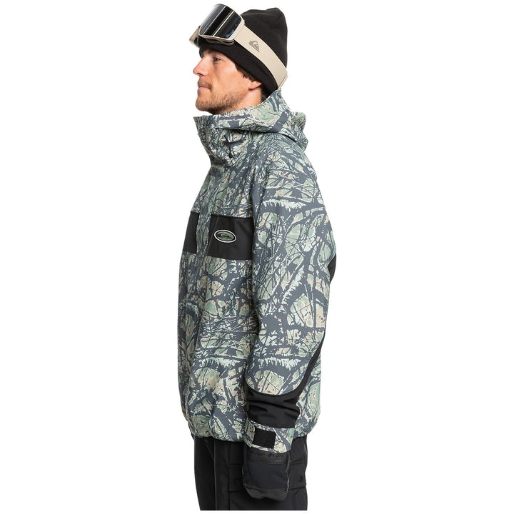 Quiksilver High Altitude 20k Jacket - Men's Woodland Abstract Sea Spray