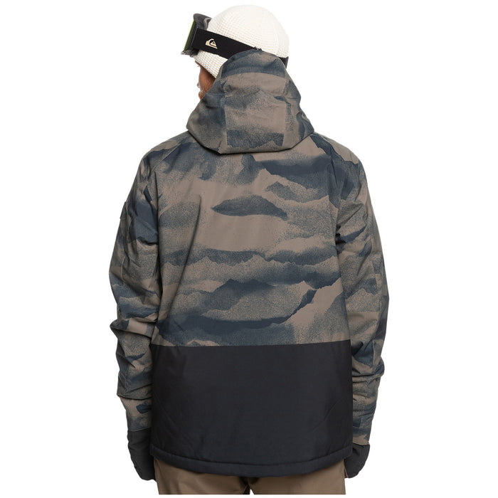 Quiksilver Mission Printed Block Jacket - Men's Mountain Spray Canteen