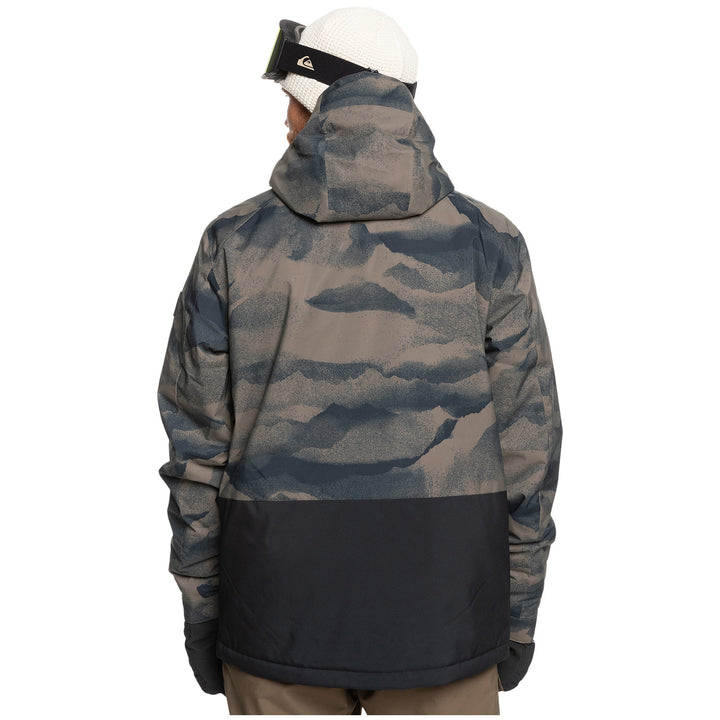 Quiksilver Mission Printed Block Jacket - Men's Mountain Spray Canteen