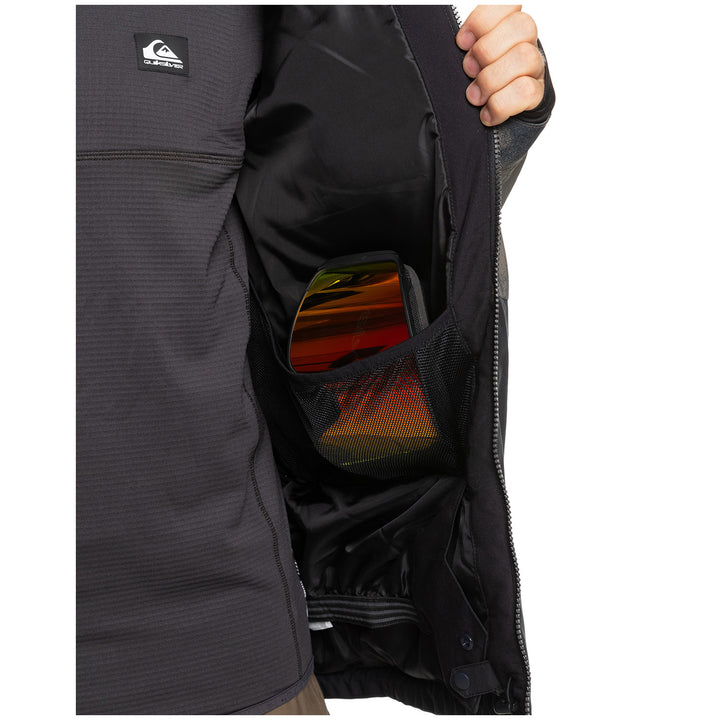 Quiksilver Mission Printed Block Jacket - Men's Mountain Spray Canteen