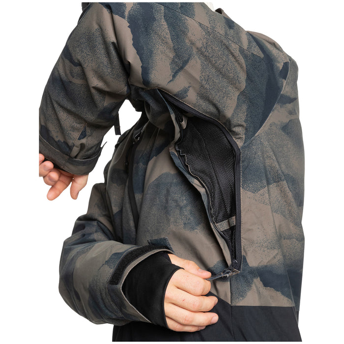 Quiksilver Mission Printed Block Jacket - Men's Mountain Spray Canteen