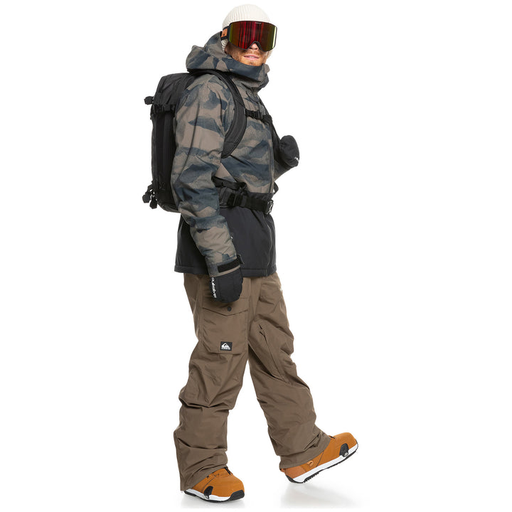 Quiksilver Mission Printed Block Jacket - Men's Mountain Spray Canteen
