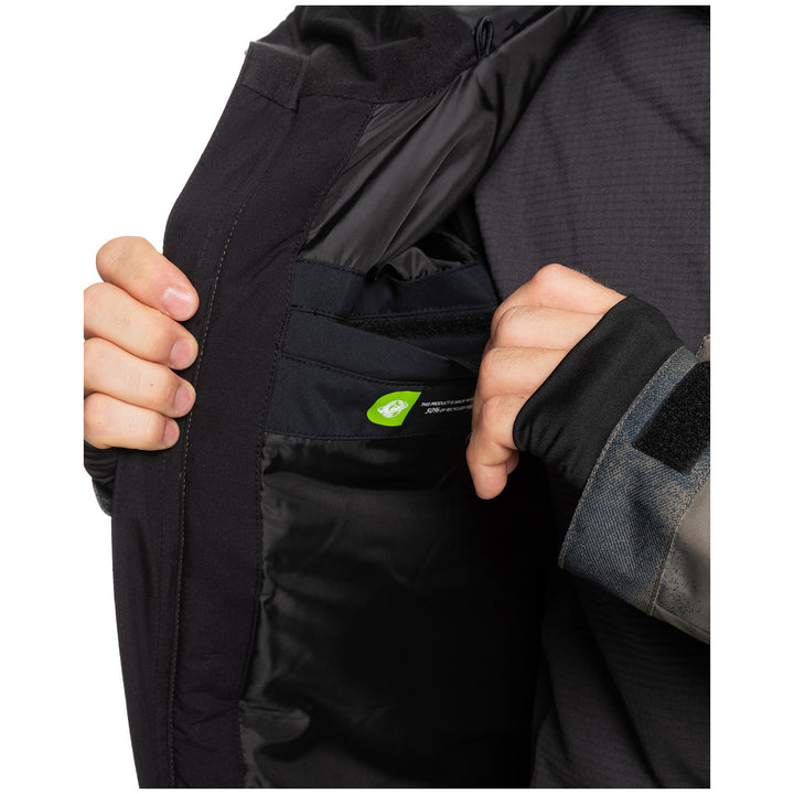 Quiksilver Mission Printed Block Jacket - Men's Mountain Spray Canteen