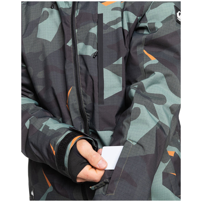 Quiksilver Mission Printed Jacket - Men's Sea Spray Slub Chambray