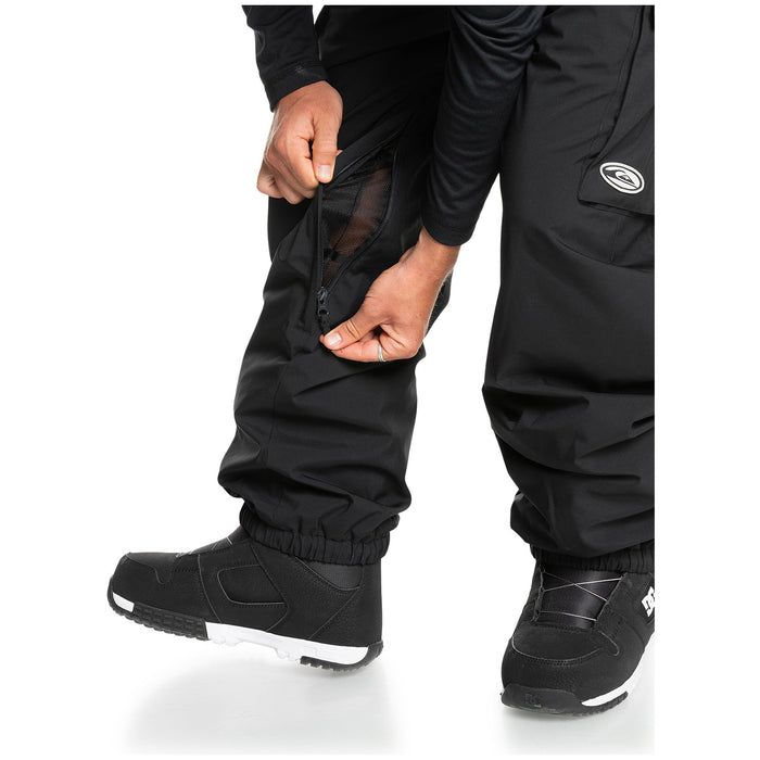 Quiksilver Snow Down Cargo Pants - Men's Black