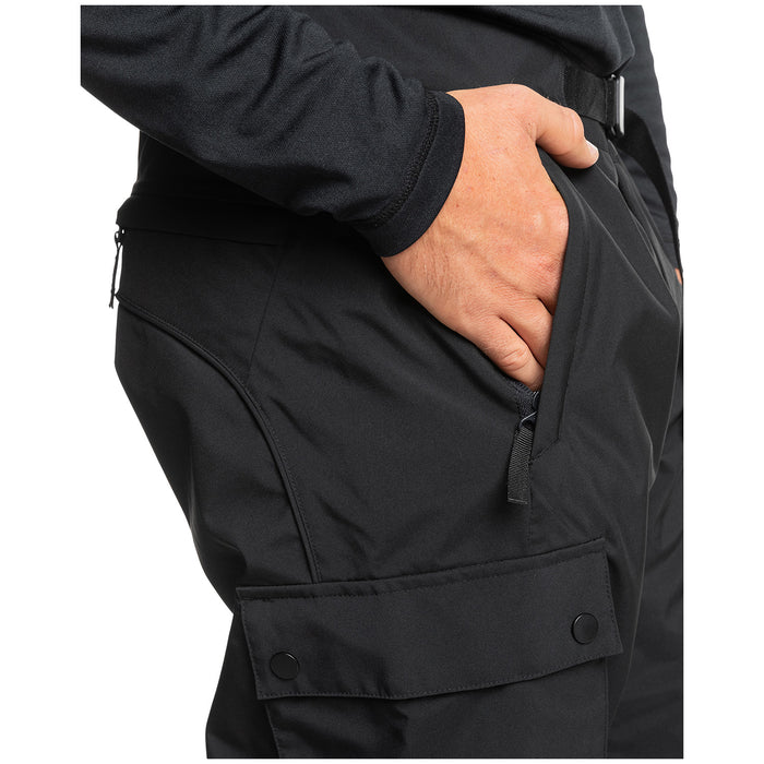 Quiksilver Snow Down Cargo Pants - Men's Black