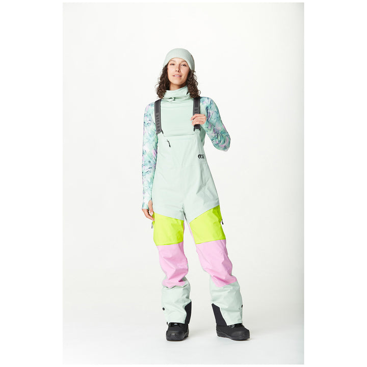 Picture Organic Elwy Bibs - Women's Silt Green Orchid Acid