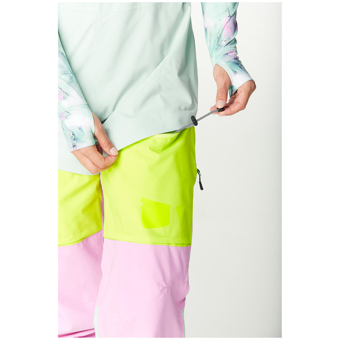 Picture Organic Elwy Bibs - Women's Silt Green Orchid Acid