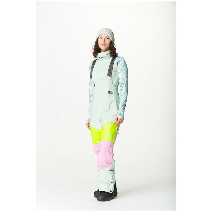 Picture Organic Elwy Bibs - Women's Silt Green Orchid Acid