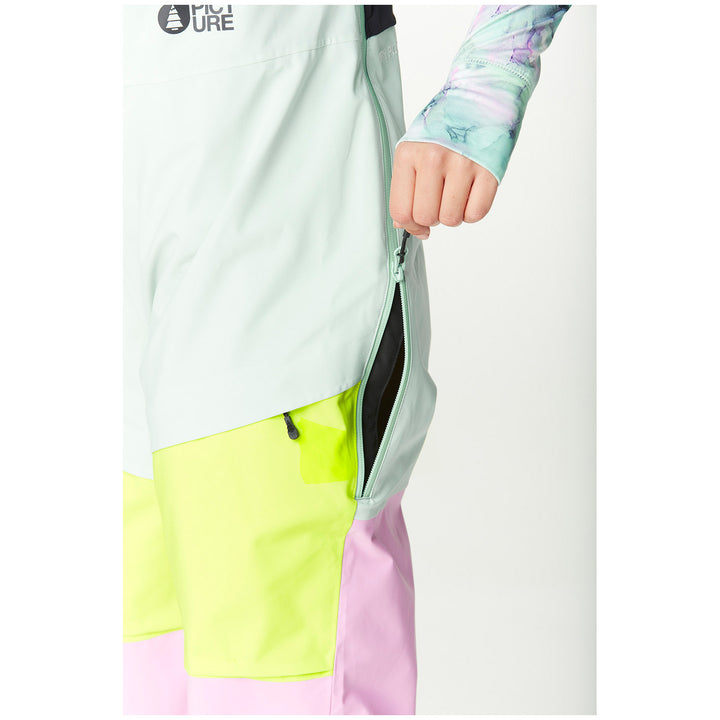 Picture Organic Elwy Bibs - Women's Silt Green Orchid Acid