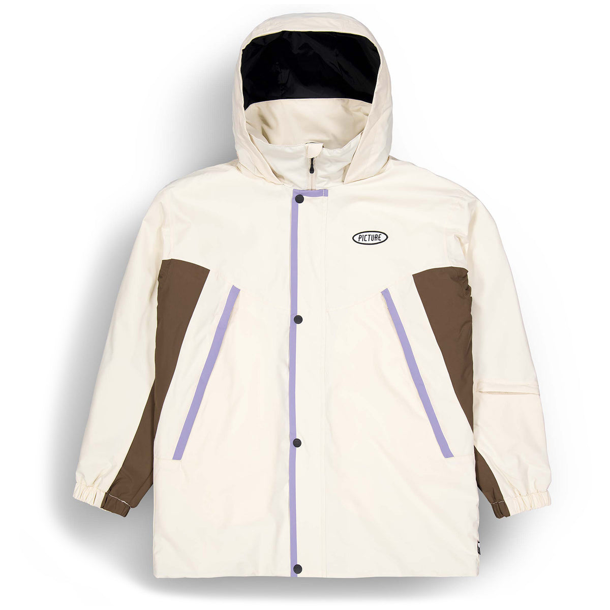 Picture Organic Citrik Jacket - Unisex Black Vanilla Cocoa Brown