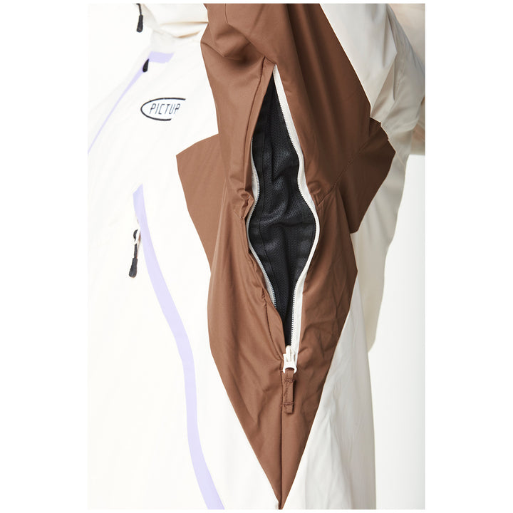 Picture Organic Citrik Jacket - Unisex Black Vanilla Cocoa Brown