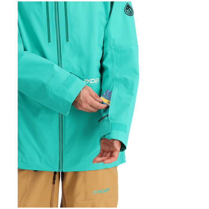 Spyder Jagged Shell Jacket - Men's Teal Green