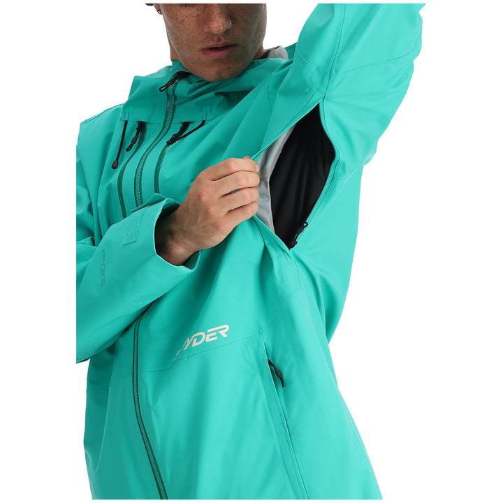 Spyder Jagged Shell Jacket - Men's Teal Green