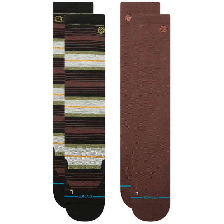 Stance Venture UL Wool Snow Socks 2-Pack Brown